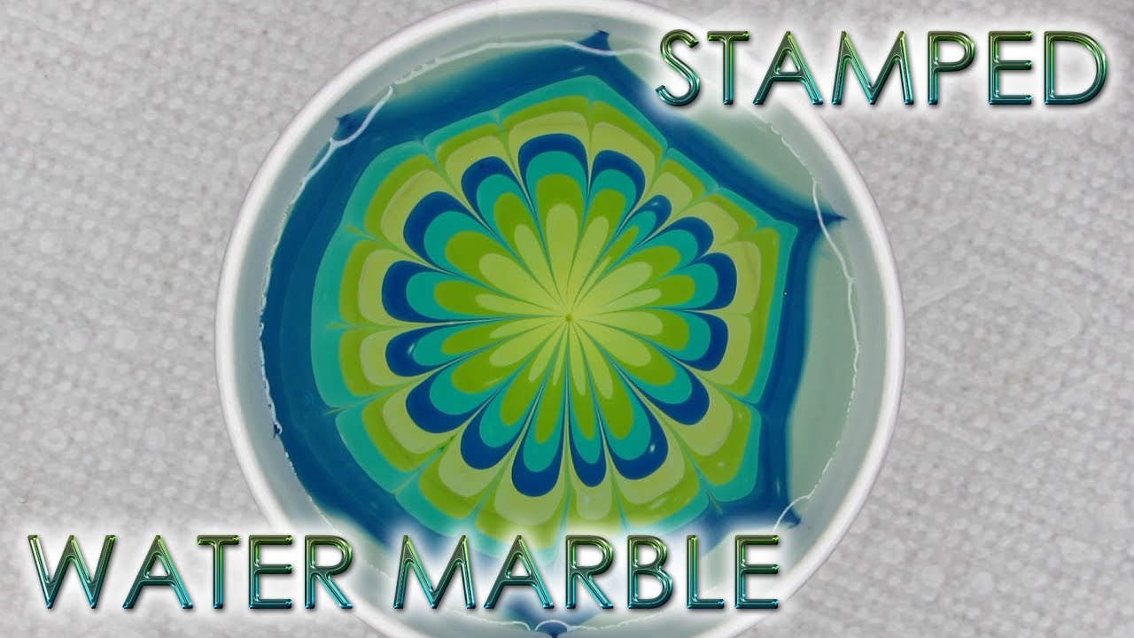 Stamped Water Marble | DIY Nail Art Tutorial