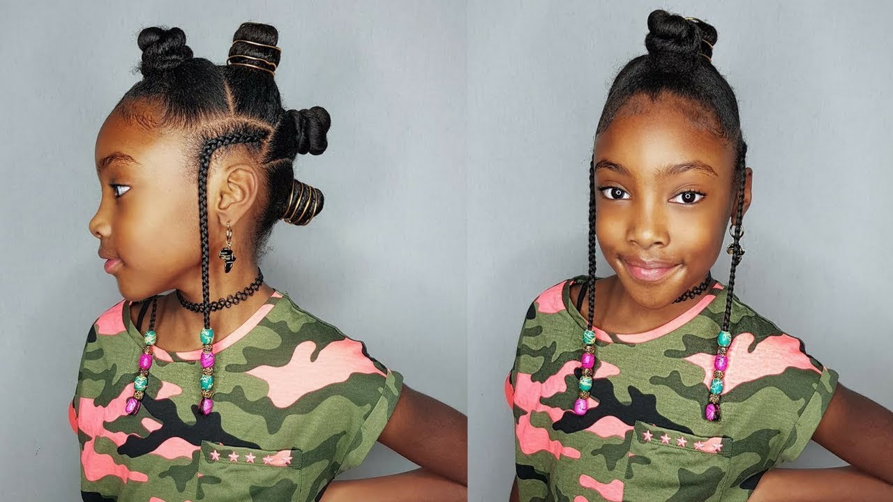 BANTU MOHAWK- CUTE & EASY STYLE FOR LITTLE GIRLS