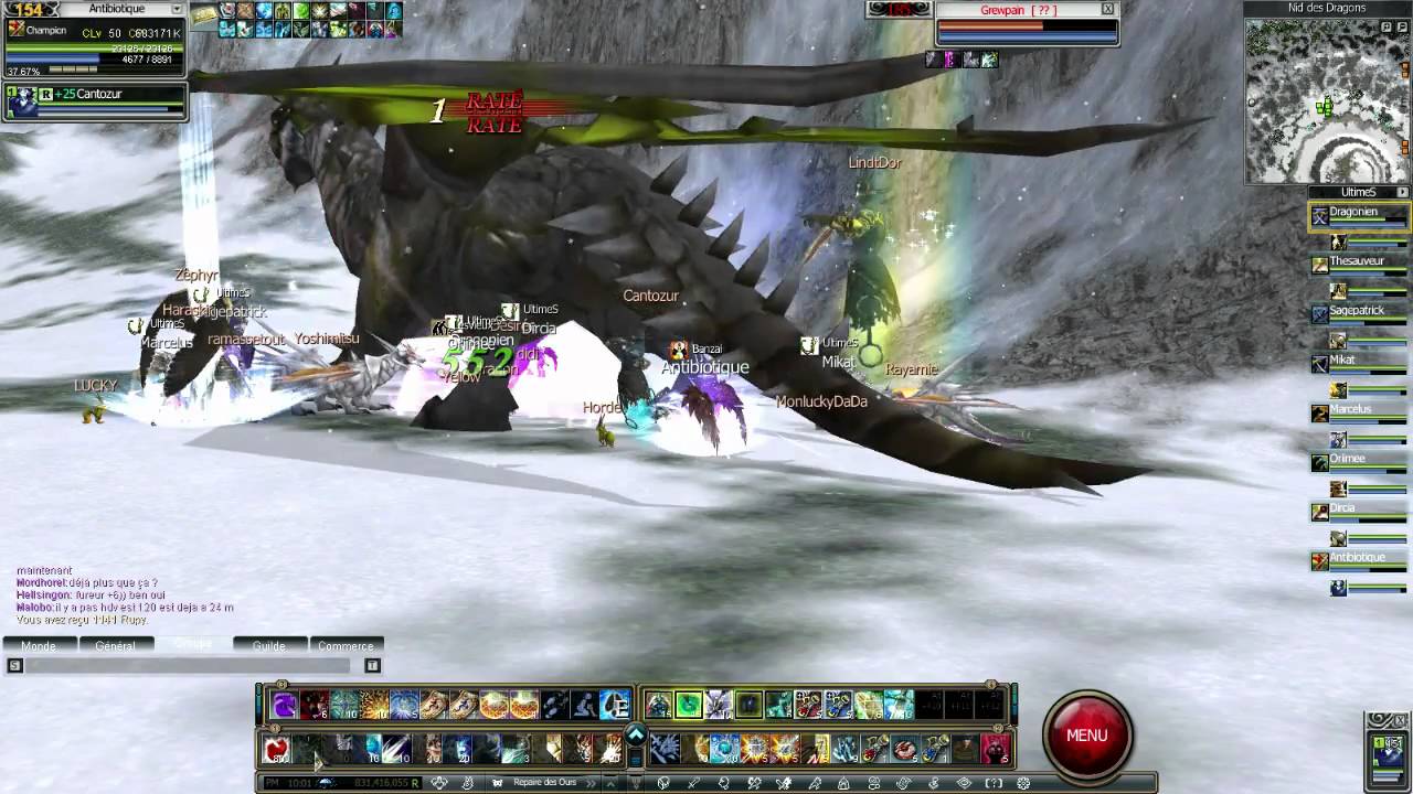 Rappelz : Boss 185 [??] Grewpain sur Lorelei