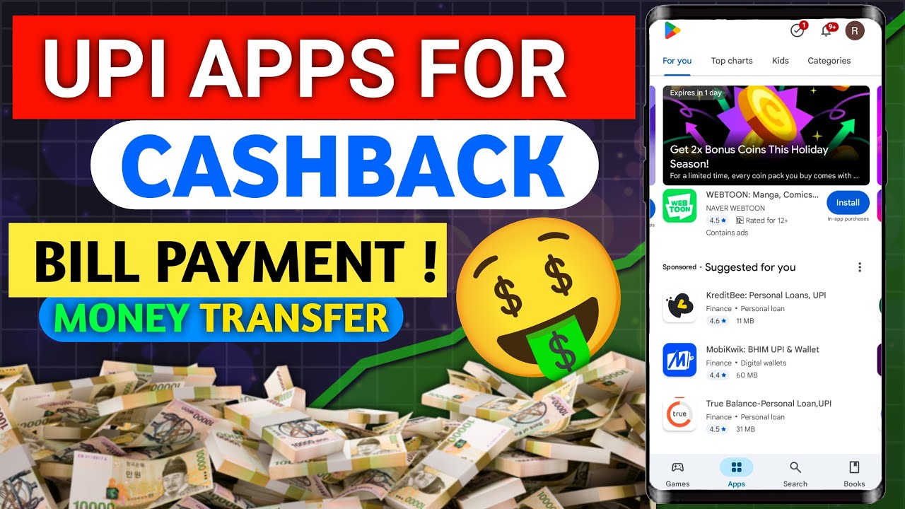 5 Bill Payment Cashback App | Money transfer Cashback | Best UPI apps FOR cashback