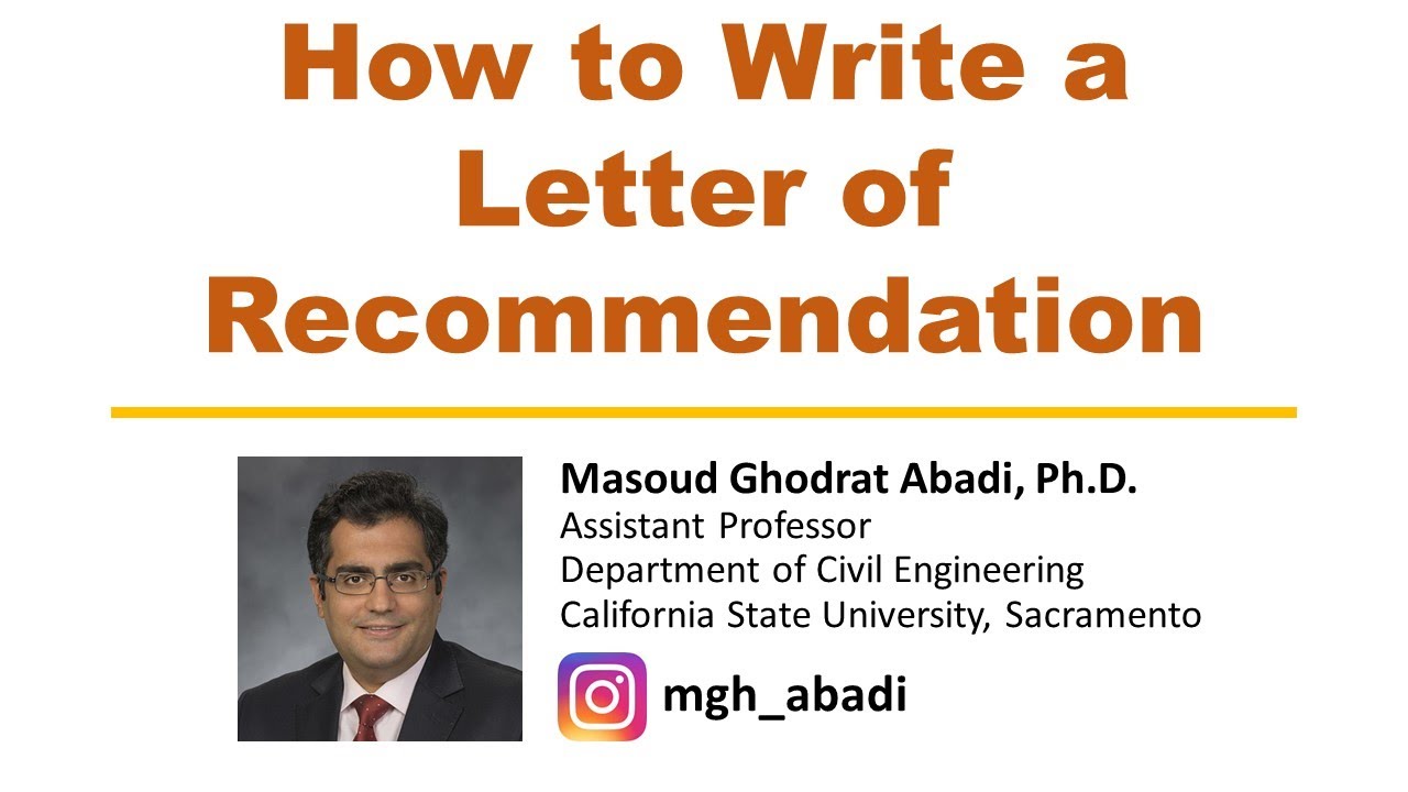 How to Write a Letter of Recommendation | چگونه یک توصیه نامه موثر بنویسیم