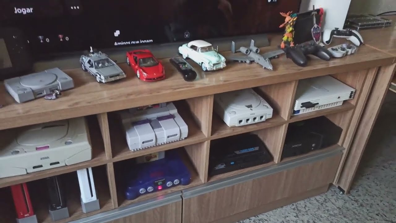 Rack Gamer. Dica para fazer um rack para os vídeo games antigos