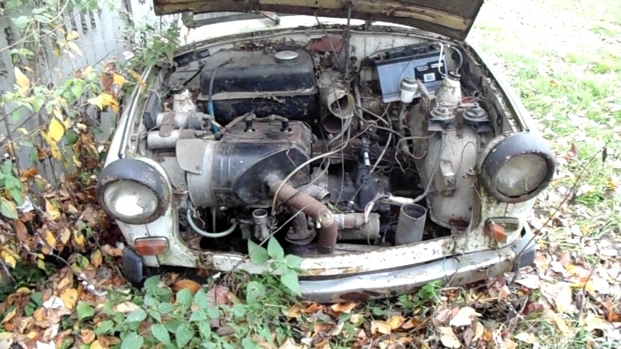 Trabant 601 Delux 1990 odpalenie po latach cz.1