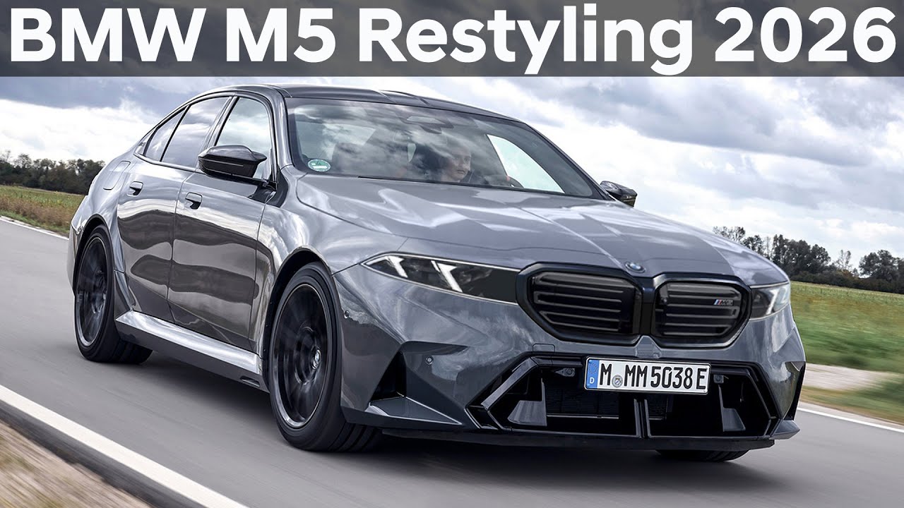 2026-2027 Restyling BMW M5 G90 - A slightly different front end and a completely different interior!