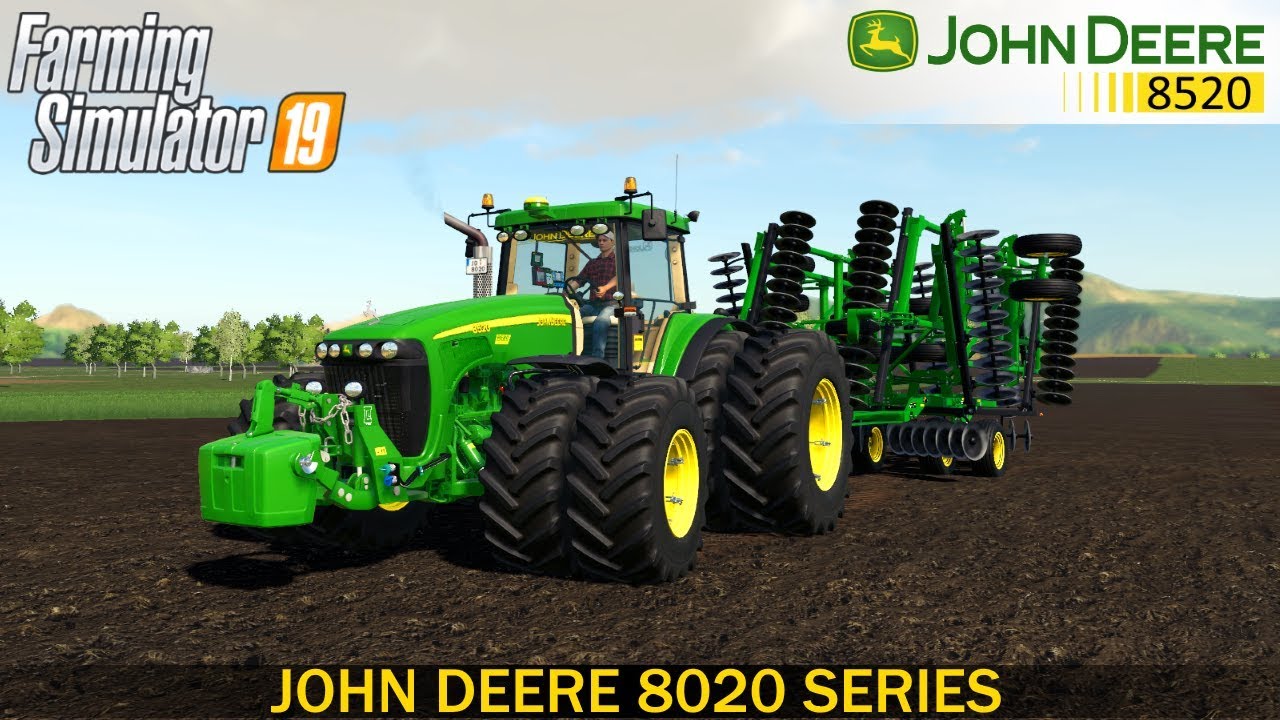 Farming Simulator 19 - JOHN DEERE 8020 SERIES Plowing Field