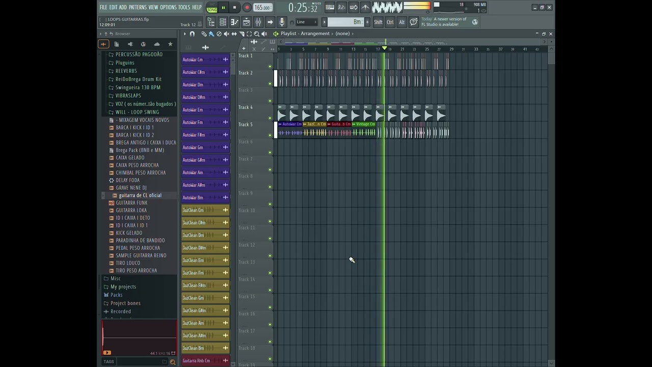 PACK DE LOOPS DE GUITARRAS 2026 165 BPM - DJ RUAN NO BEAT