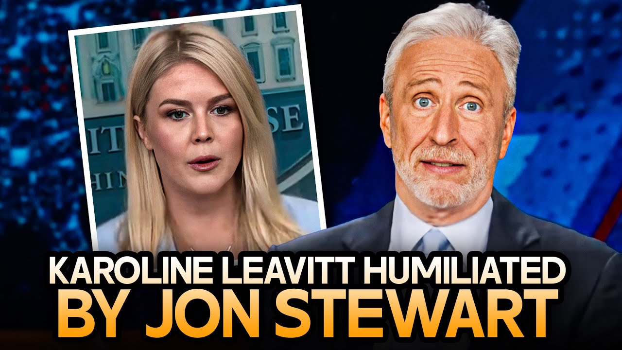 Karoline Leavitt Humiliated By Jon Stewart Into Ditching Her Cross Necklace