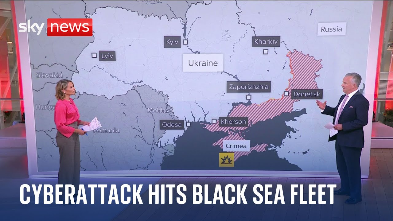 Ukraine war: Cyberattack in Crimea after Black Sea fleet HQ hit