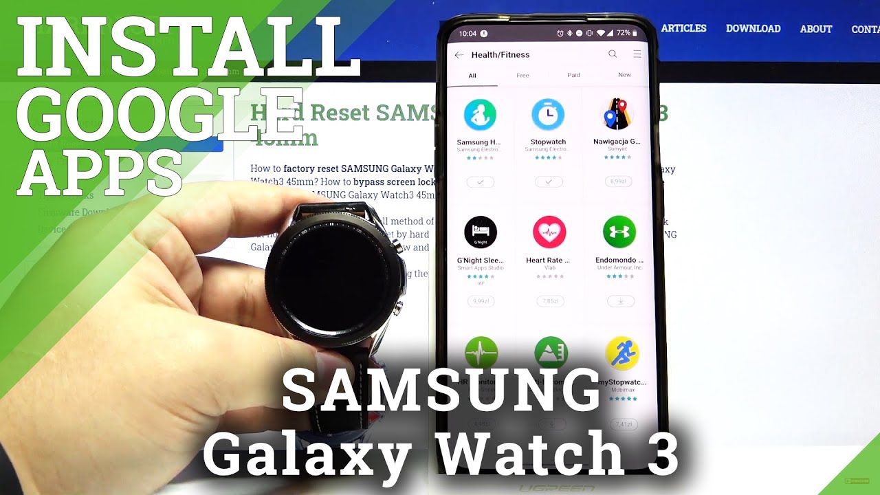 Как установить приложения на SAMSUNG Galaxy Watch 3 — Загрузить приложение