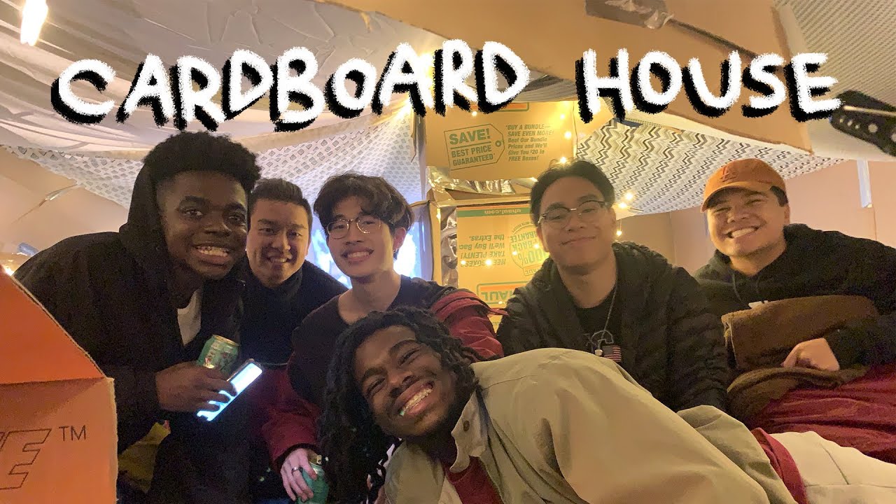 we built a cardboard house & lived in it