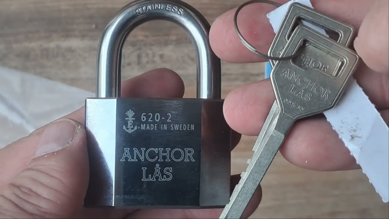 ANCHOR LÅS 620-2 S25/Sweden/High Security Padlock with 2 Keys