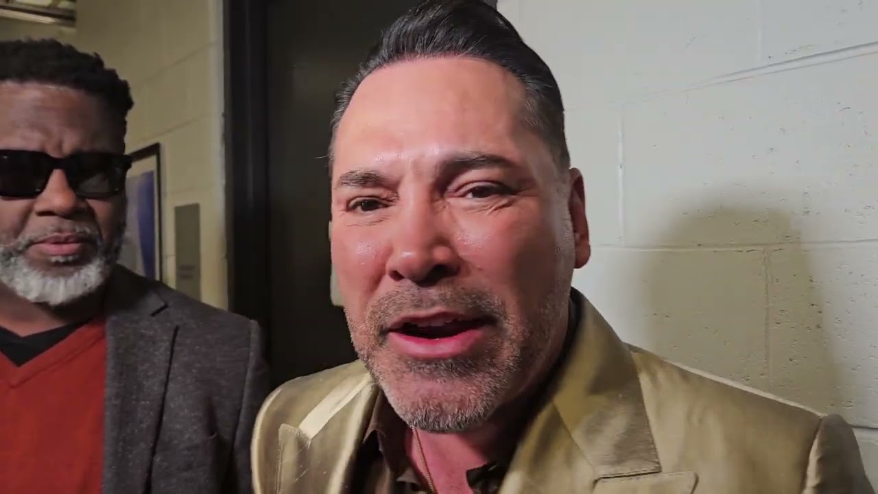 🔥🔥🔥OSCAR DE LA HOYA HEATED REACTION TO RYAN GARCIA BEATING DEVIN HANEY #ryangarcia #devinhaney