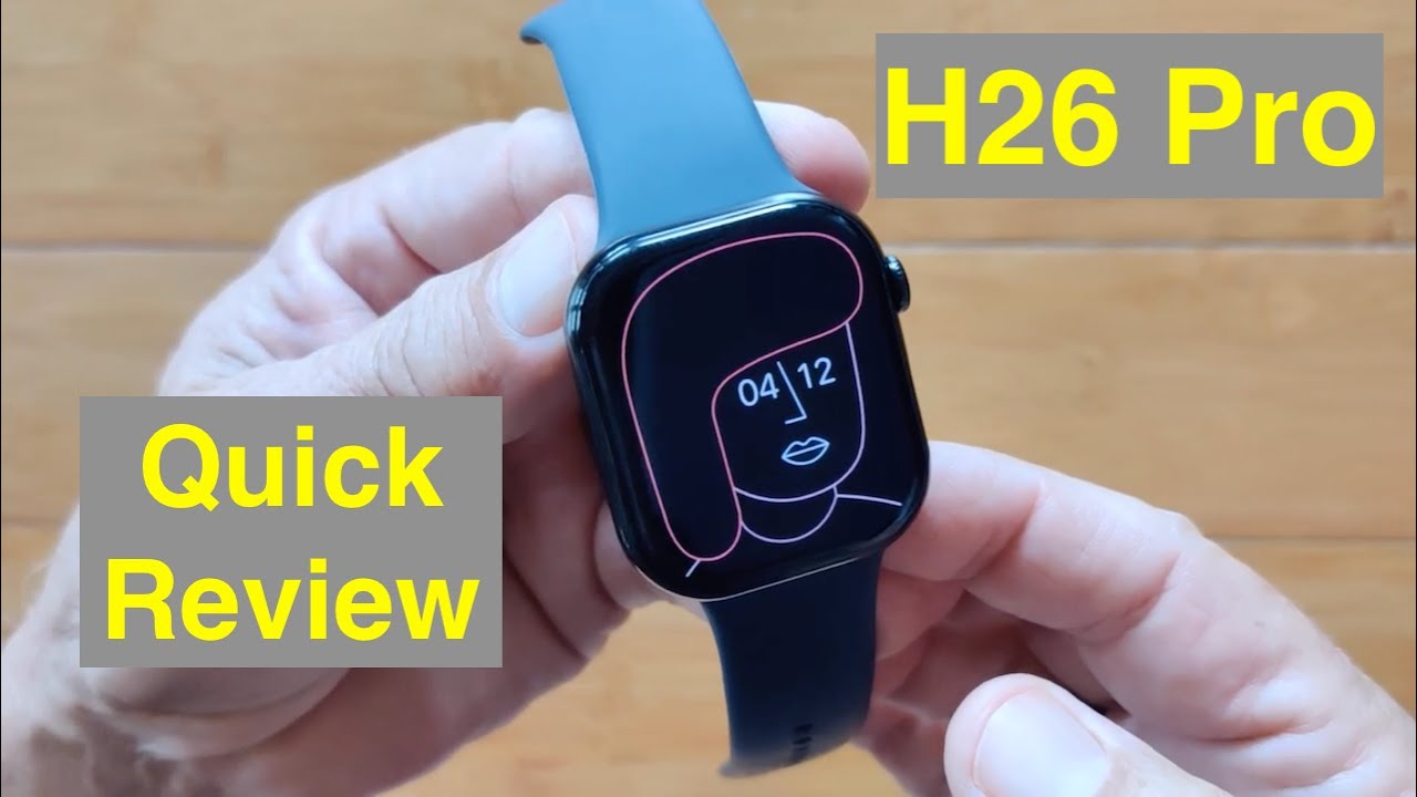 Умные часы VWAR Hello Plum H26 Pro в форме Apple Watch с 2,06-дюймовым AMOLED-дисплеем AOD и памя...