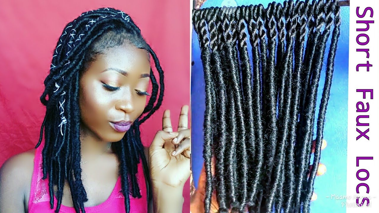 How To Pre-Make Faux Locs For Crochet braids | Short/Bob Faux Locs | LESS THAN 24 HRS