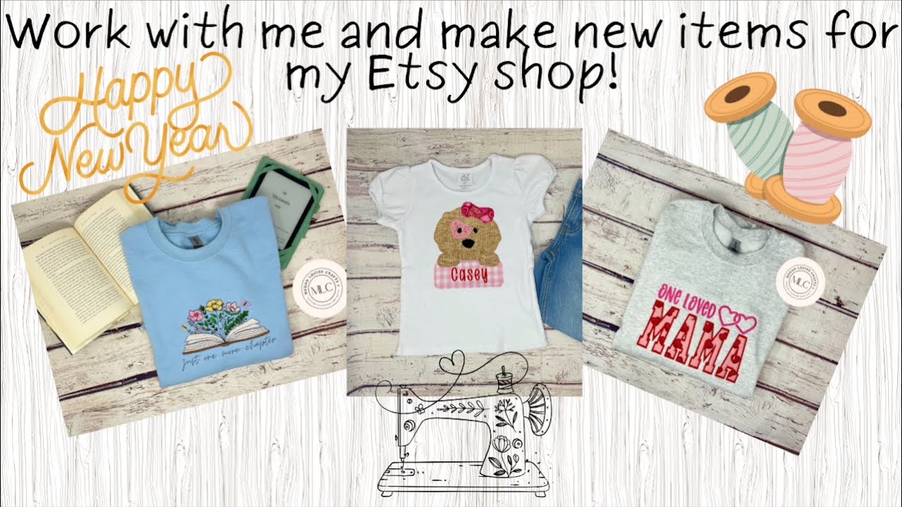 Work With Me and Making New Items for my Etsy Shop! / Small Business Vlog