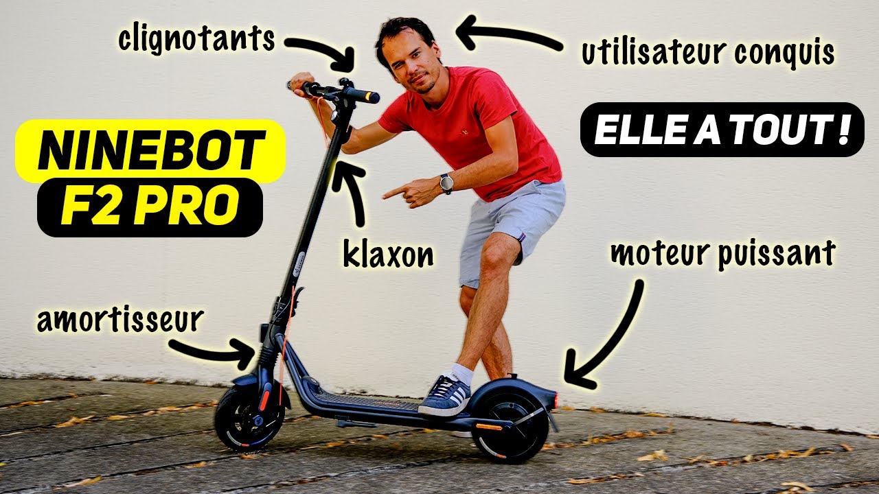 Trottinette électrique Ninebot F2 Pro vendue chez Decathlon et Boulanger. TEST dans la vraie vie.