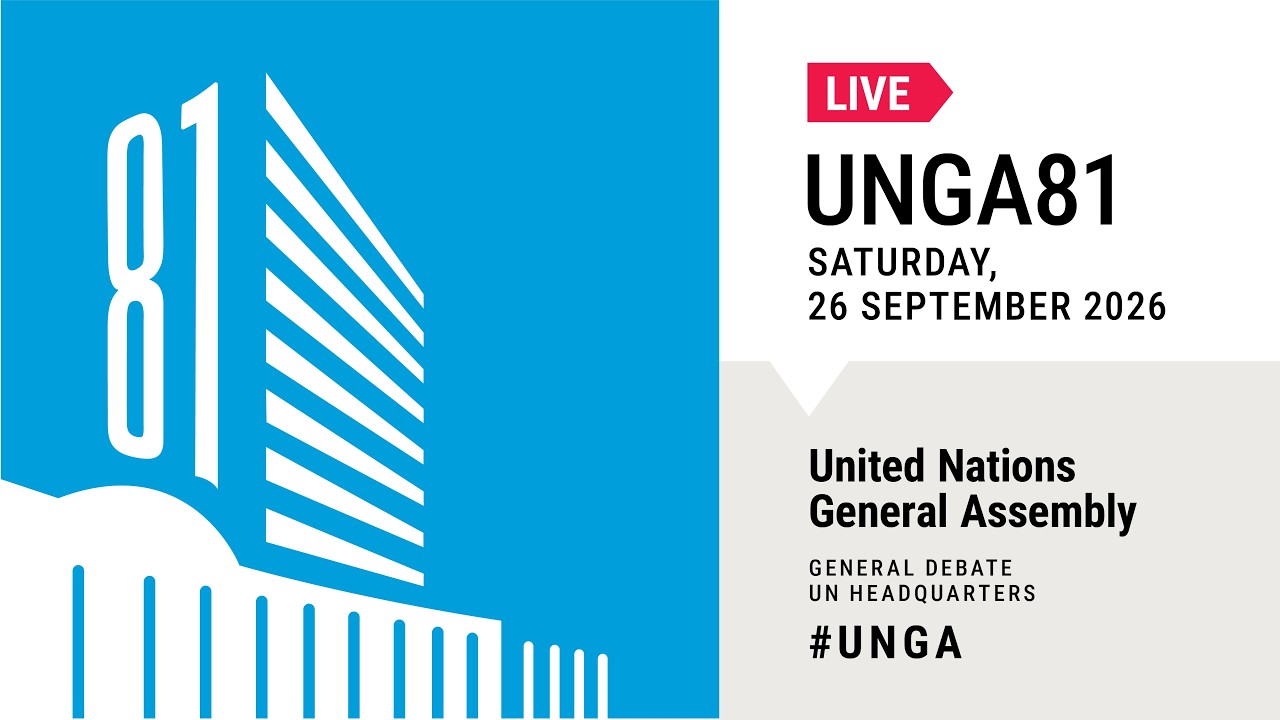 #UNGA 81 General Debate Live - 26 September 2026 (Day 5)
