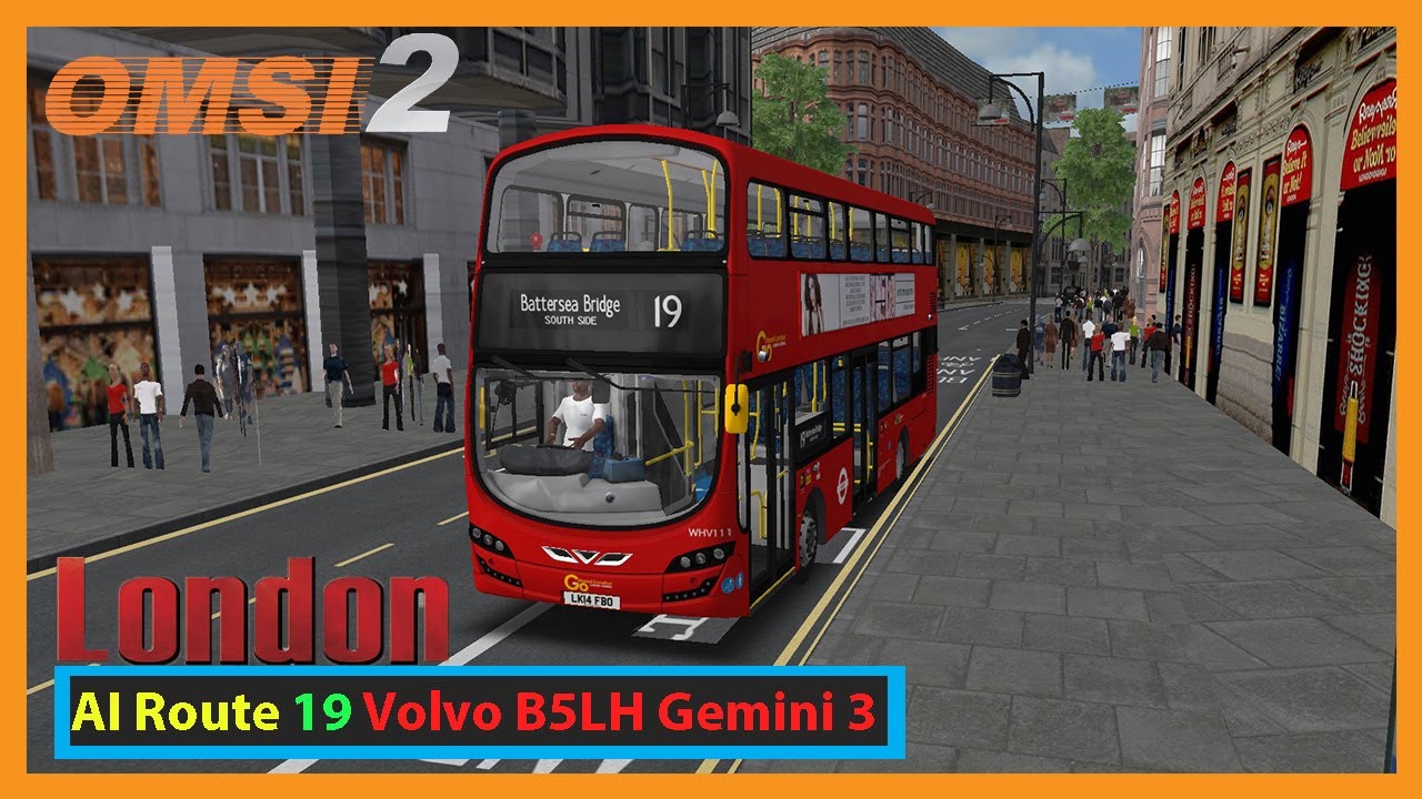 Omsi 2: Addon London ai route 19  | Volvo Gemini 3 B5LH Hybrid - Go Ahead London