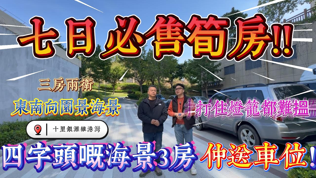 維港灣4字頭海景3房 七日必售筍盤｜惠州十里銀灘五期維港灣 三房兩廳兩衛｜東南朝向海景大露台｜送車位 送家私 送！送！送！｜#home #房地产 #房地產 #十里銀灘