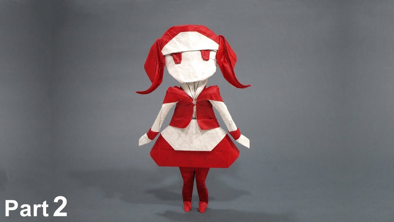 Origami Little Girl Housemaid (Chen Xiao) part 2