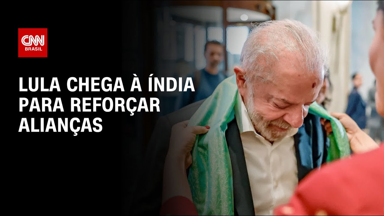 Lula desembarca na Índia para cúpula sobre Inteligência Artificial | CNN PRIME TIME