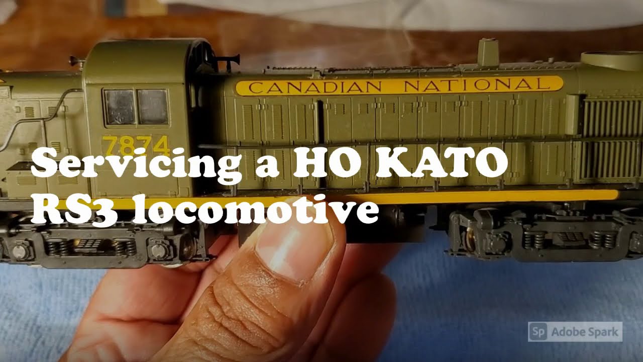 Servicing a HO KATO RS3 Locomotive