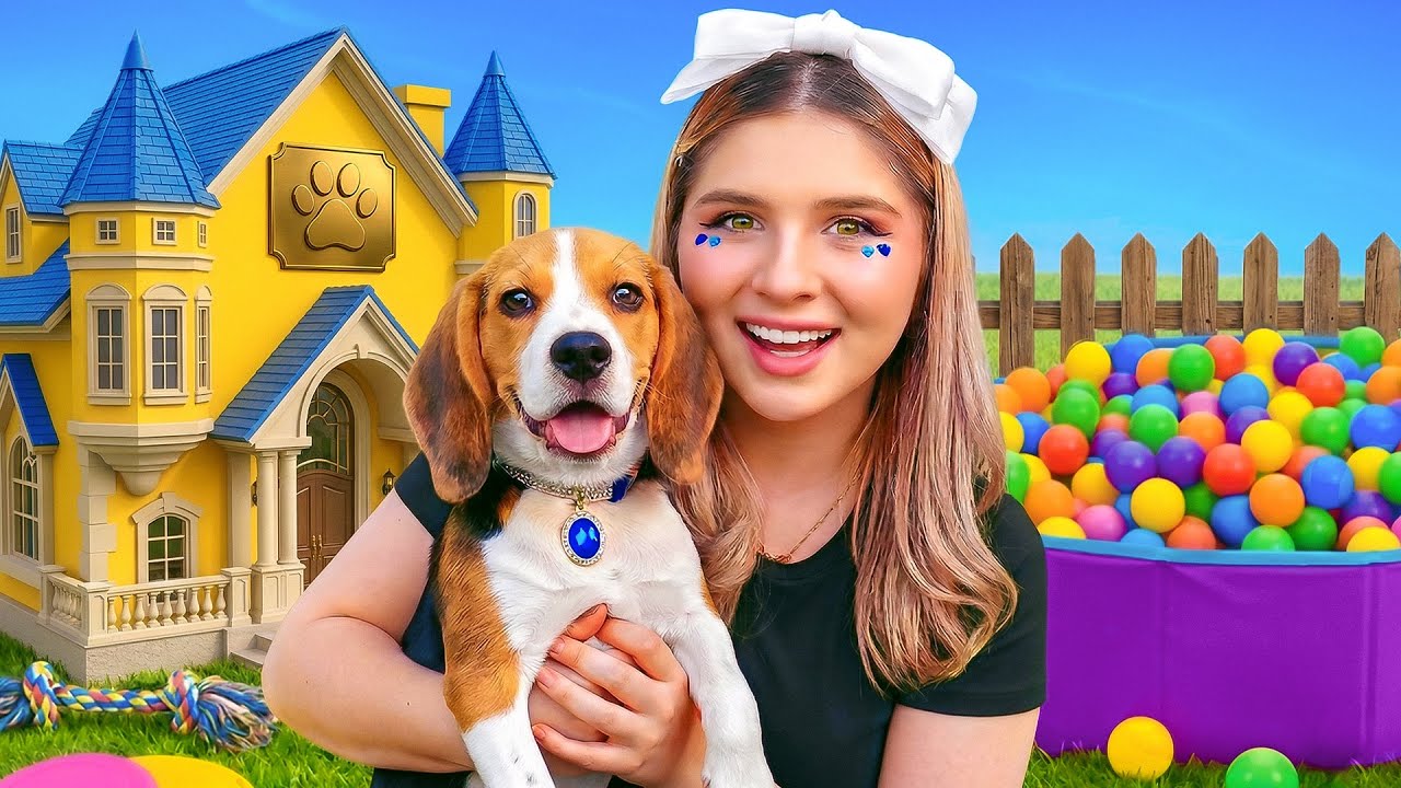CONSTRUÍ una MANSIÓN de ENSUEÑO para MI PERRITA BUNNY!! 😱🐶❤️