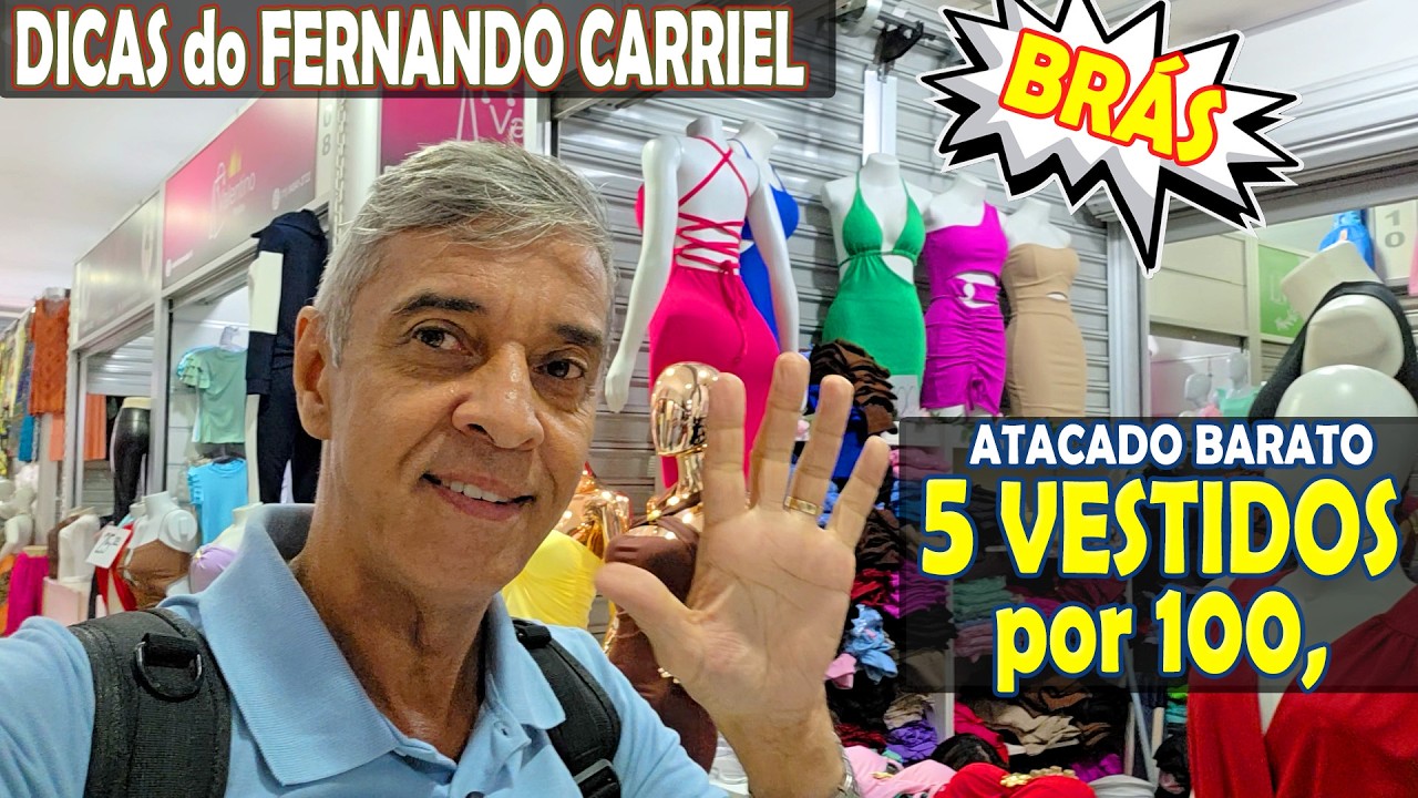 Vestidos 5 por 100 no Br&aacute;s em S&atilde;o Paulo
