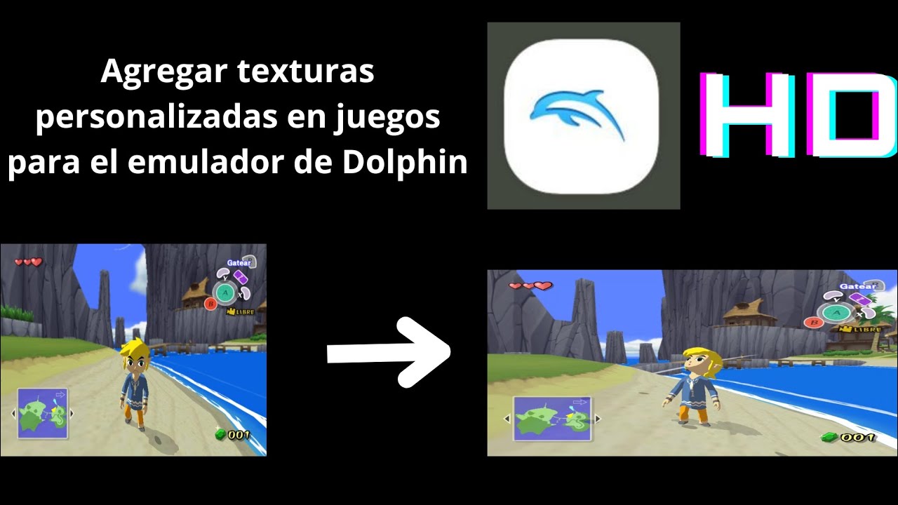 como agregar texturas personalizadas en emulador Dolphin para android