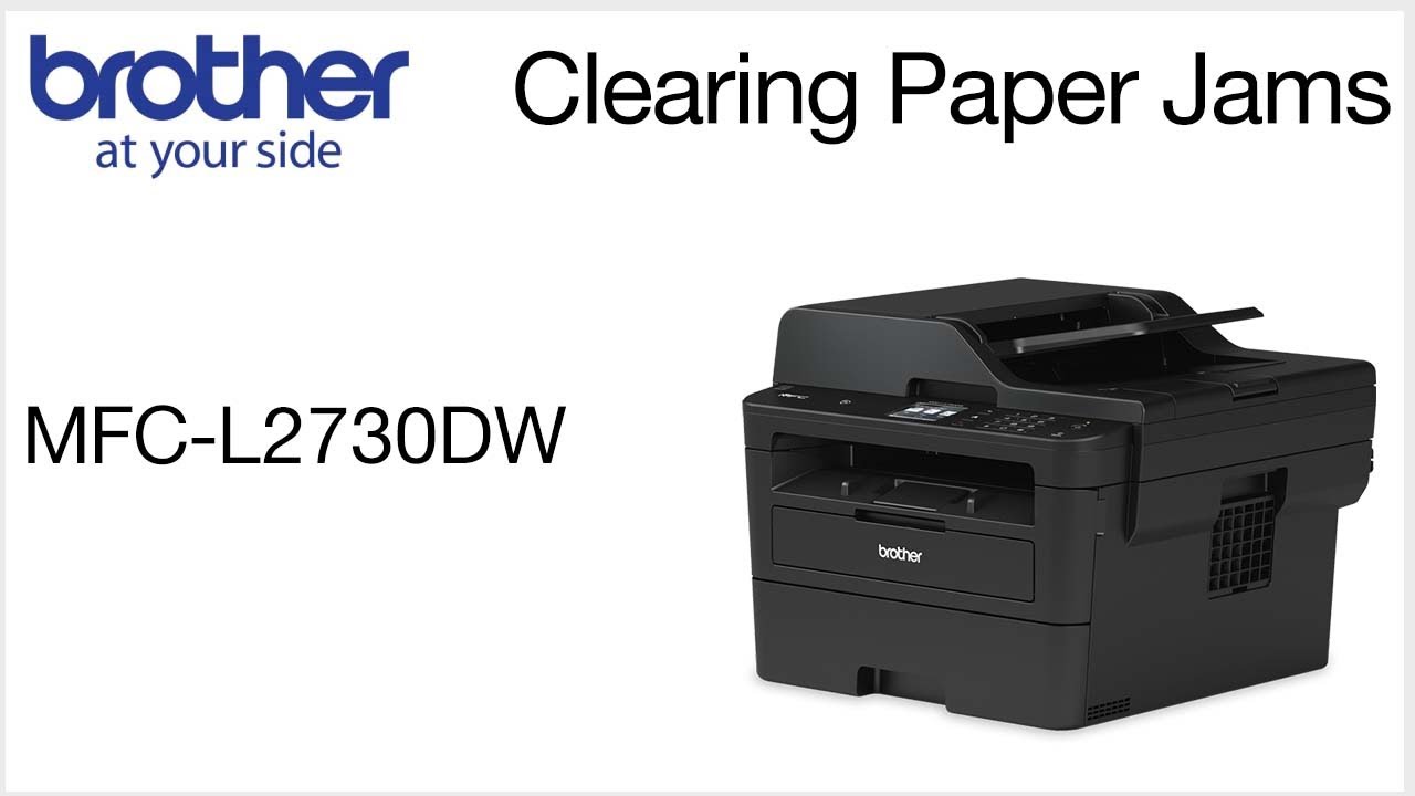 Brother MFCL2730DW - Clearing paper jam errors