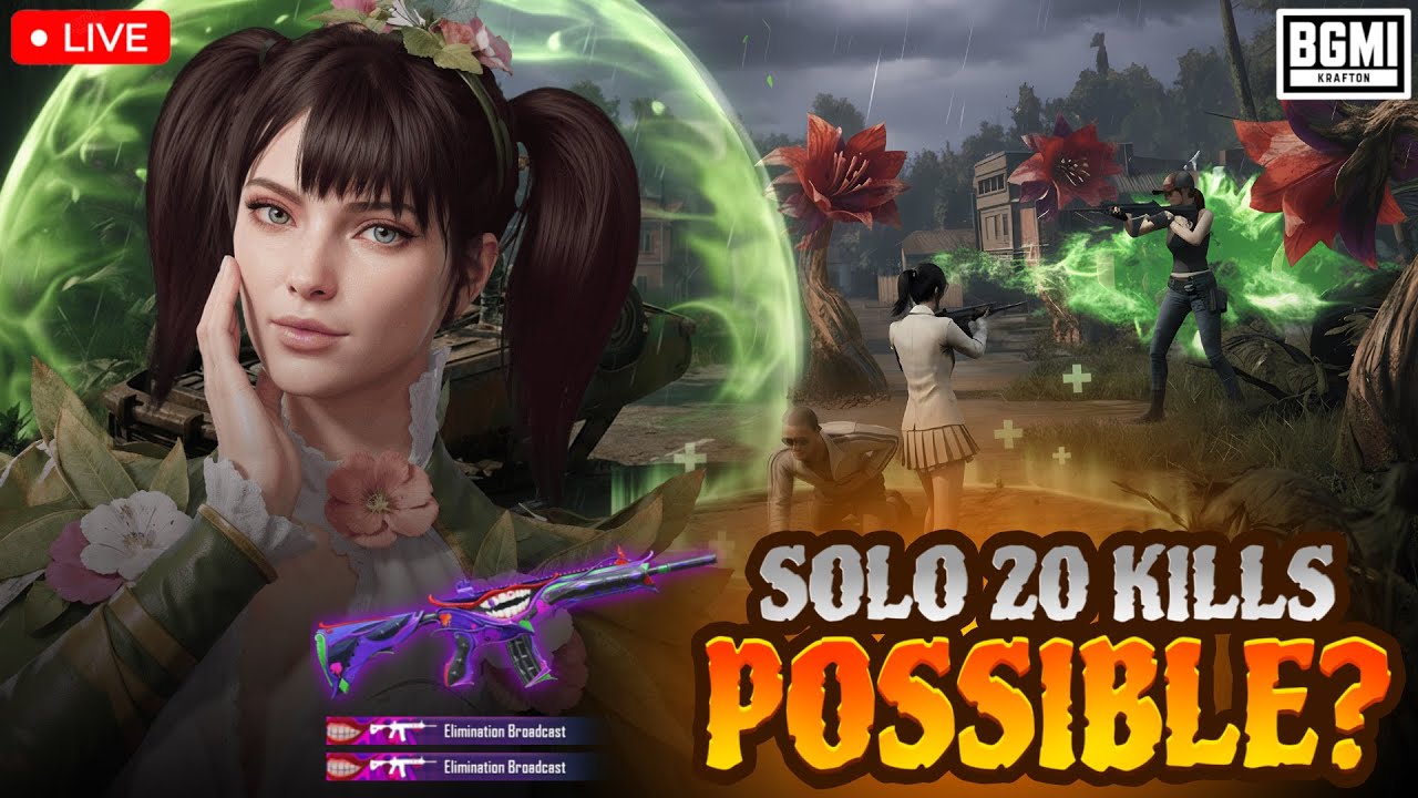 SOLO 20 KILLA POSSIBALE 💀|BGMI LIVE|