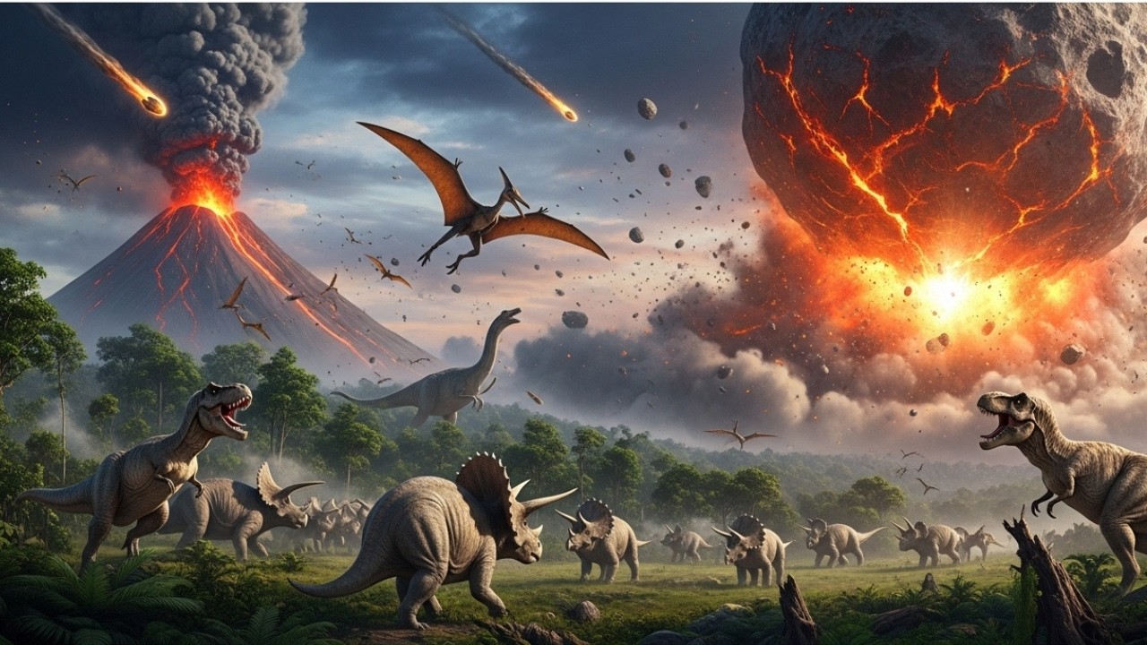 This is How Dinosaurs Became Extinct: Life 67 Million Years Ago with AI