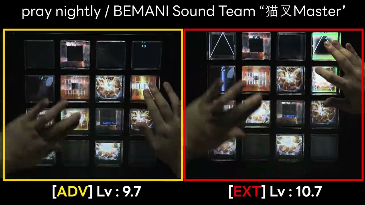 [jubeat beyond the Ave.] pray nightly ADV + hold = EXT