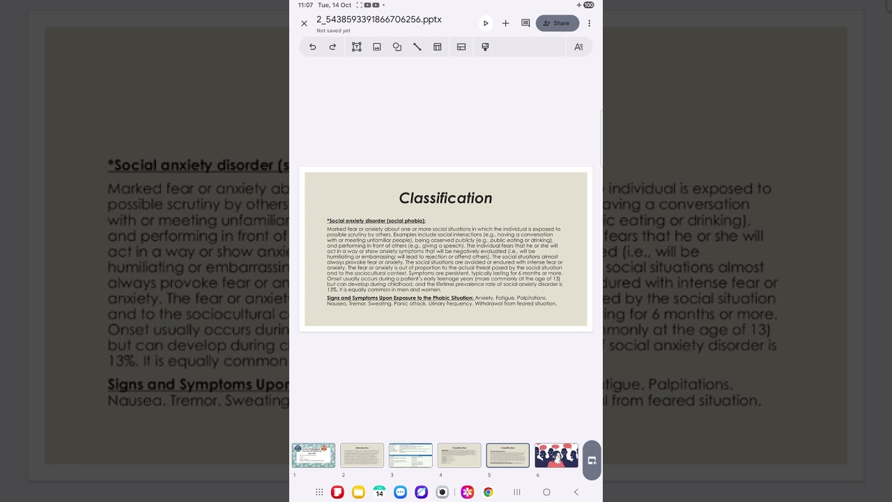 محاضرات الطب النفسي للمرحلة الخامسة: Anxiety and Related Disorders Part One