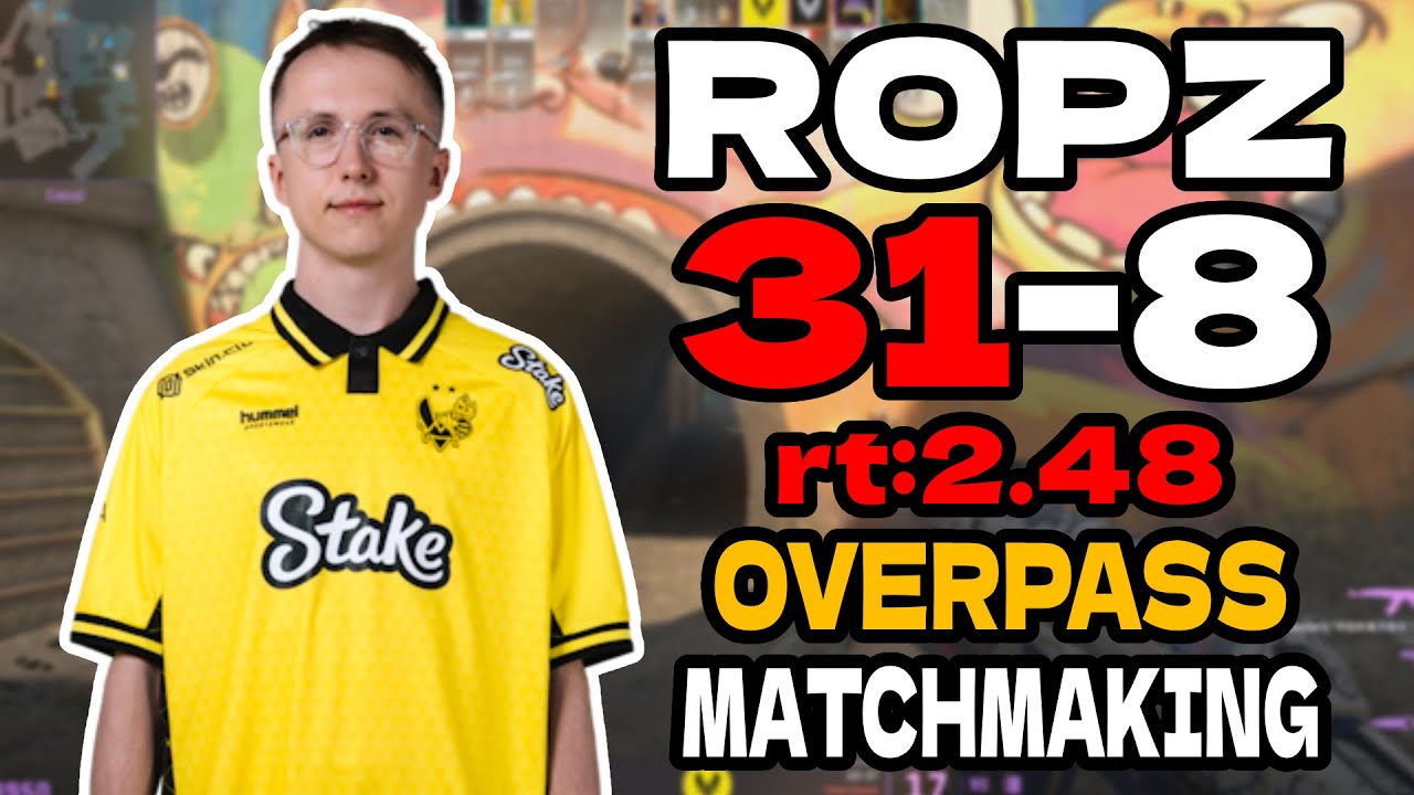 😯ropz (31-8) rt:2.48 SoloQ l Matchmaking l Jul 31, 2025 #pov #cs2