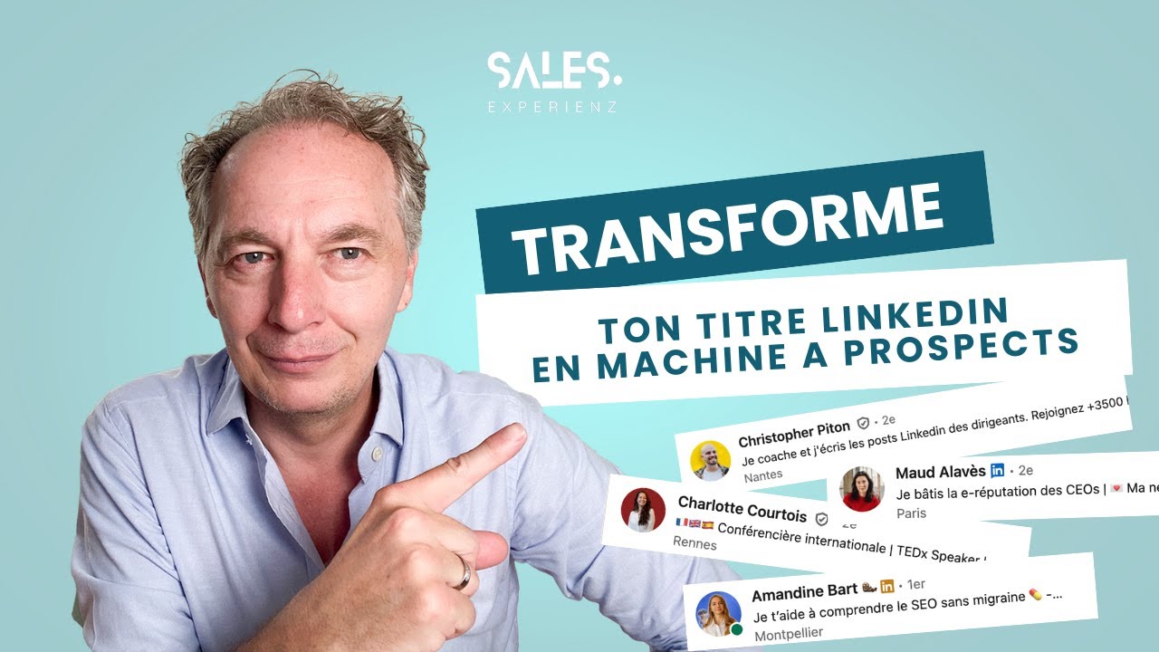 TRANSFORME TON TITRE LINKEDIN EN MACHINE &Agrave; PROSPECTS