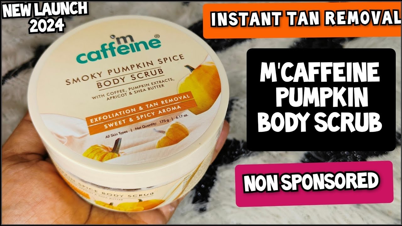 M'caffeine Body Scrub | M'caffeine Smokey Pumpkin Spice Body Scrub | #tanremoval #summer  #bodycare