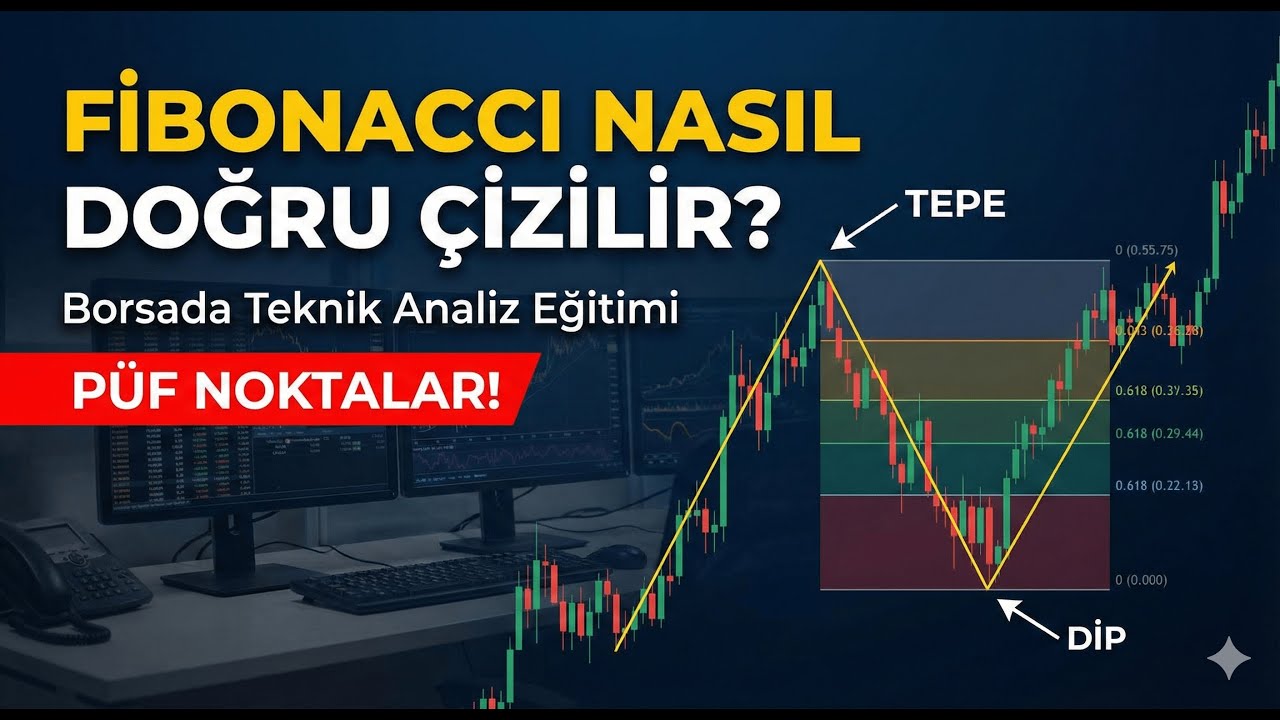 Fibonacci Nasıl Doğru Çizilir? | Borsada Teknik Analiz Eğitimi (Püf Noktalar)