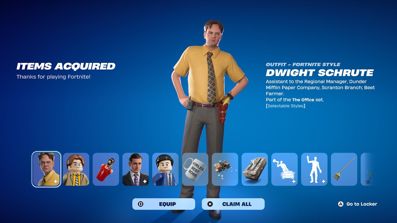 How To Get The Office Dwight Schrute Skin For FREE! (Fortnite)
