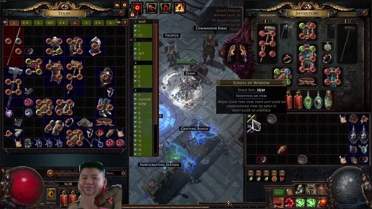 POE1 Cyclone SSF เริ่มลง map