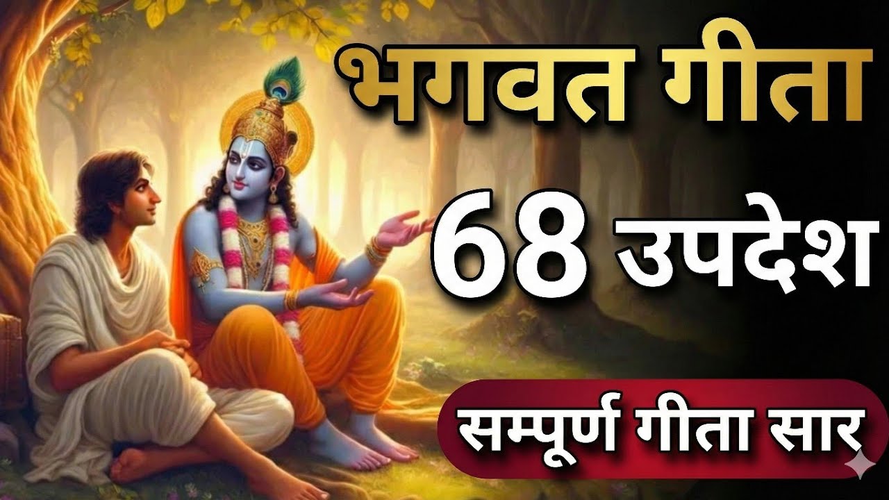 सम्पूर्ण गीता सार 68 उपदेश में | Bhagwat Geeta |smpoorn Gita saar | #bhagwargeeta||Lifeforgita 