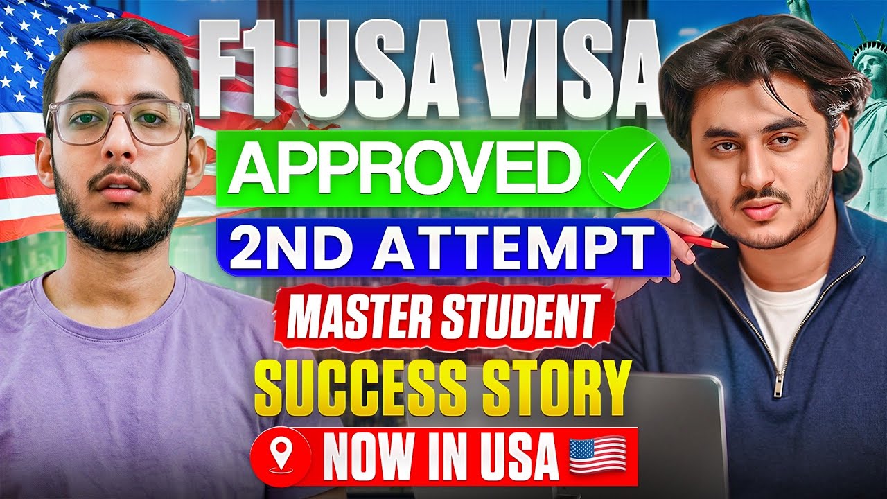 USA F1 VISA Approved on 2nd Attempt ✅🇺🇸 | Real Master&rsquo;s Student Success Story Pakistan 🇵🇰 to USA 🇺🇸