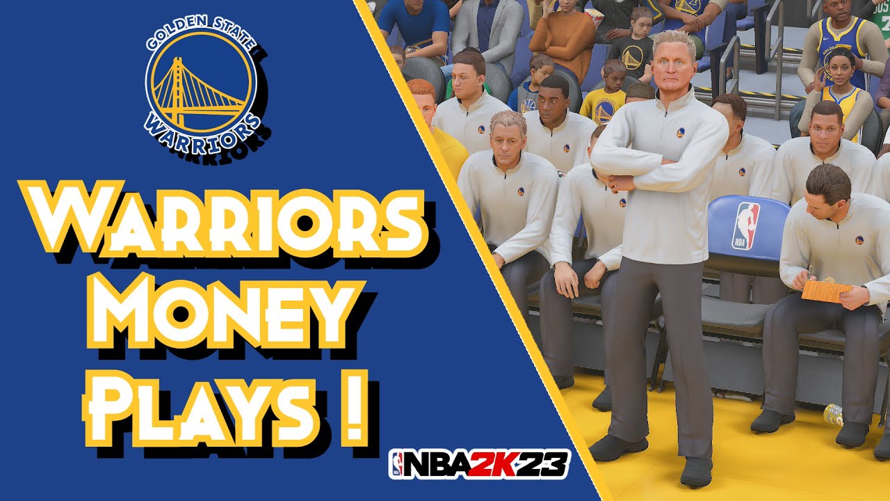 6 Warriors Money Plays For Open 3's & Layups ! | NBA 2K23 Playbook Tutorial