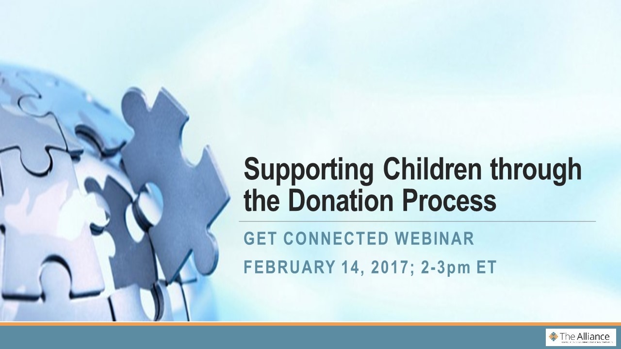 Supporting Children through the Donation Process