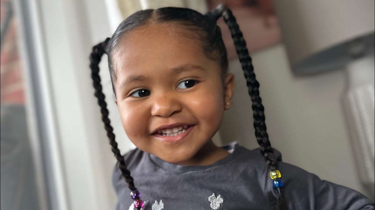 First time putting hair beads in