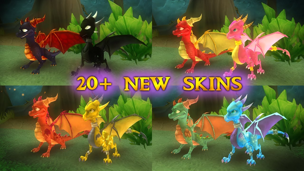 Custom skins for Spyro Dawn of the Dragon!
