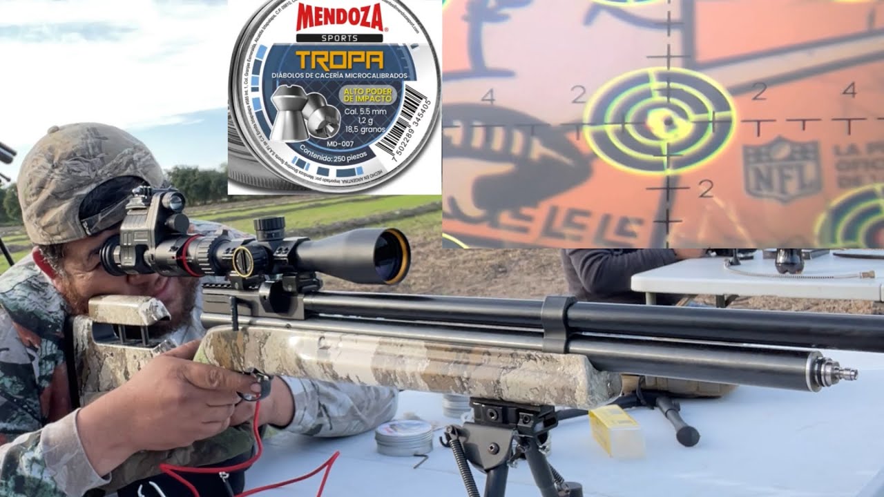 Así agrupa Rifle PCP BARRA super económico con diábolos económicos Mendoza #airgun #pcp #pelletguns