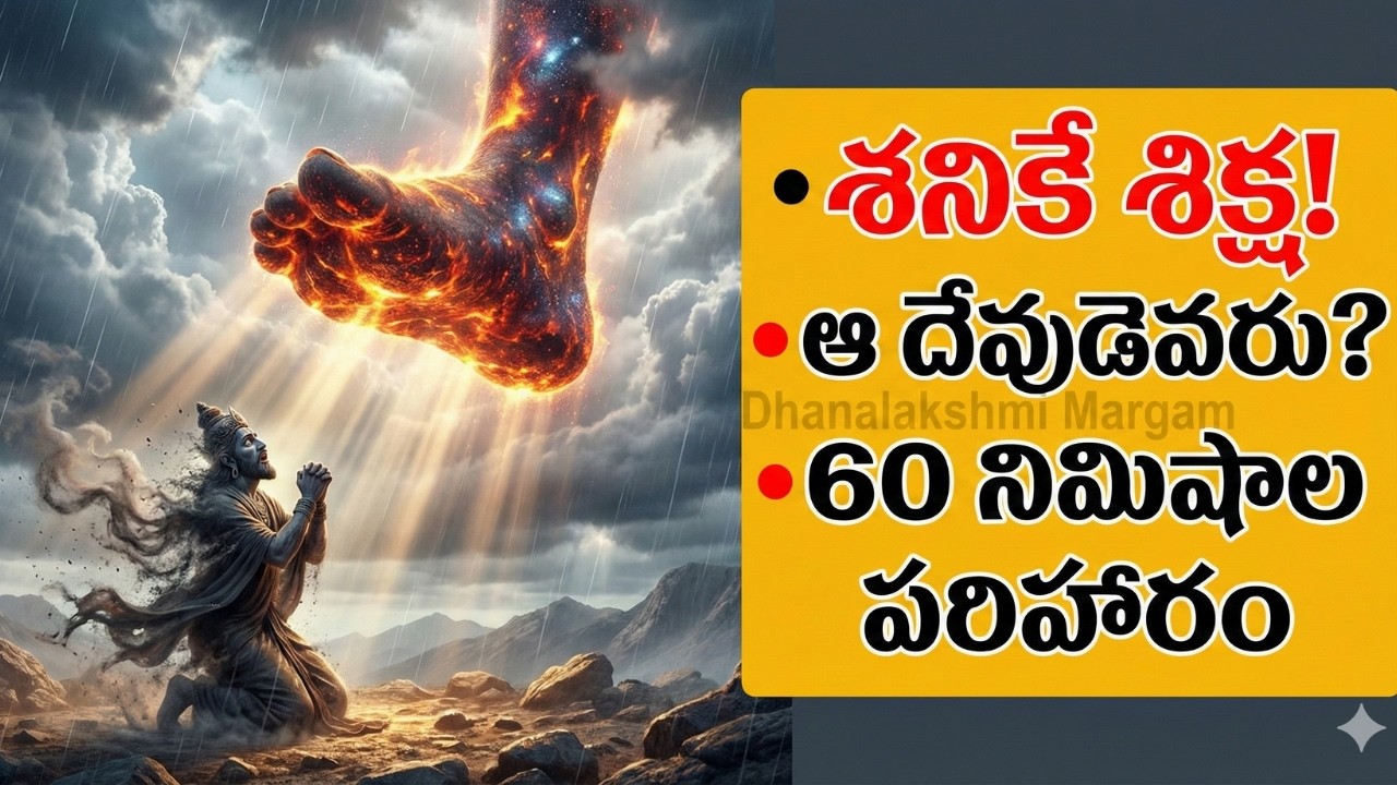 శనిని శాసించిన దేవుడు! ఈ ఒక్క పనితో కష్టాలు దూరం || Powerful Shani Relief Telugu