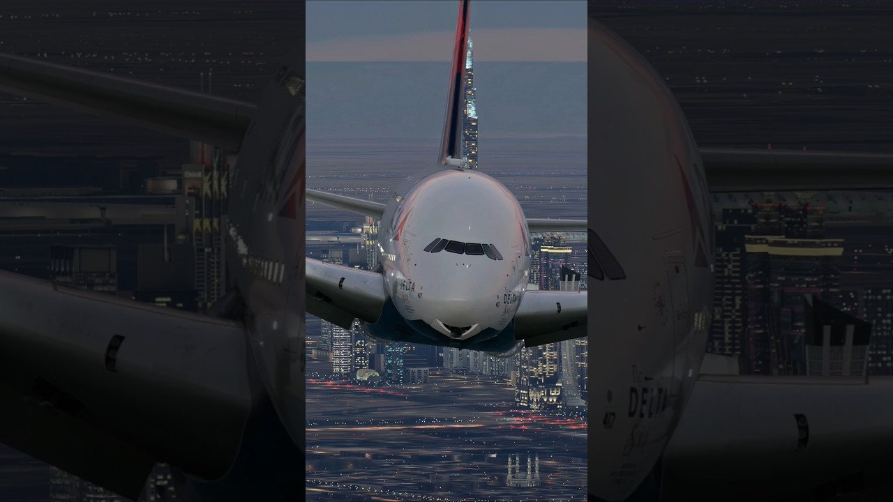 Delta Air Lines AirbusA380 virtual #aviation #airplane #airbus #delta #dubai