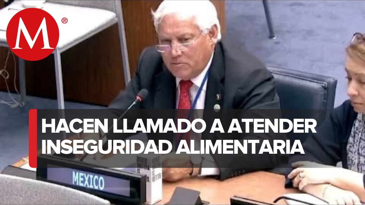 México llama a cumplir resoluciones de la ONU sobre conflictos armados y hambrunas